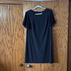 Tommy Hilfiger Navy Mini Dress with Pleated Sleeves